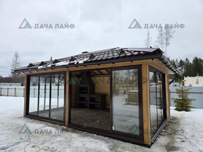 купить закрытую беседку